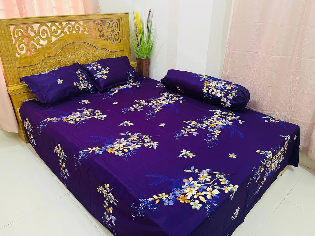 product_1744167212_5179 Luxury Twill Cotton Bedsheet – King Size – 3Pecs - Image 1