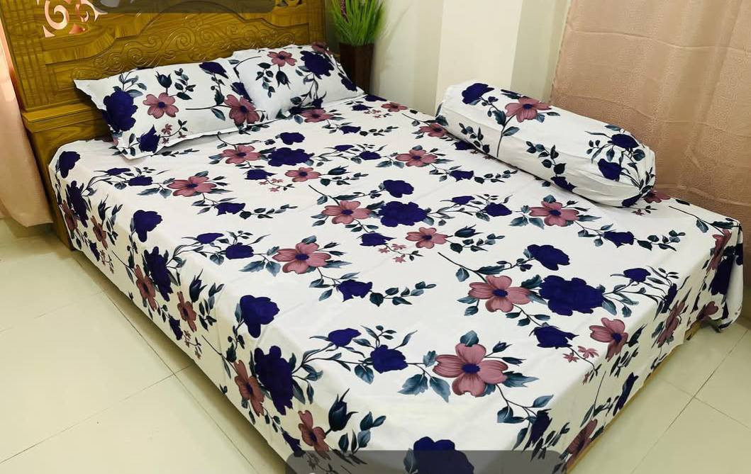 product_1744168097_4264 Luxury Twill Cotton Bedsheet – King Size - Image 1